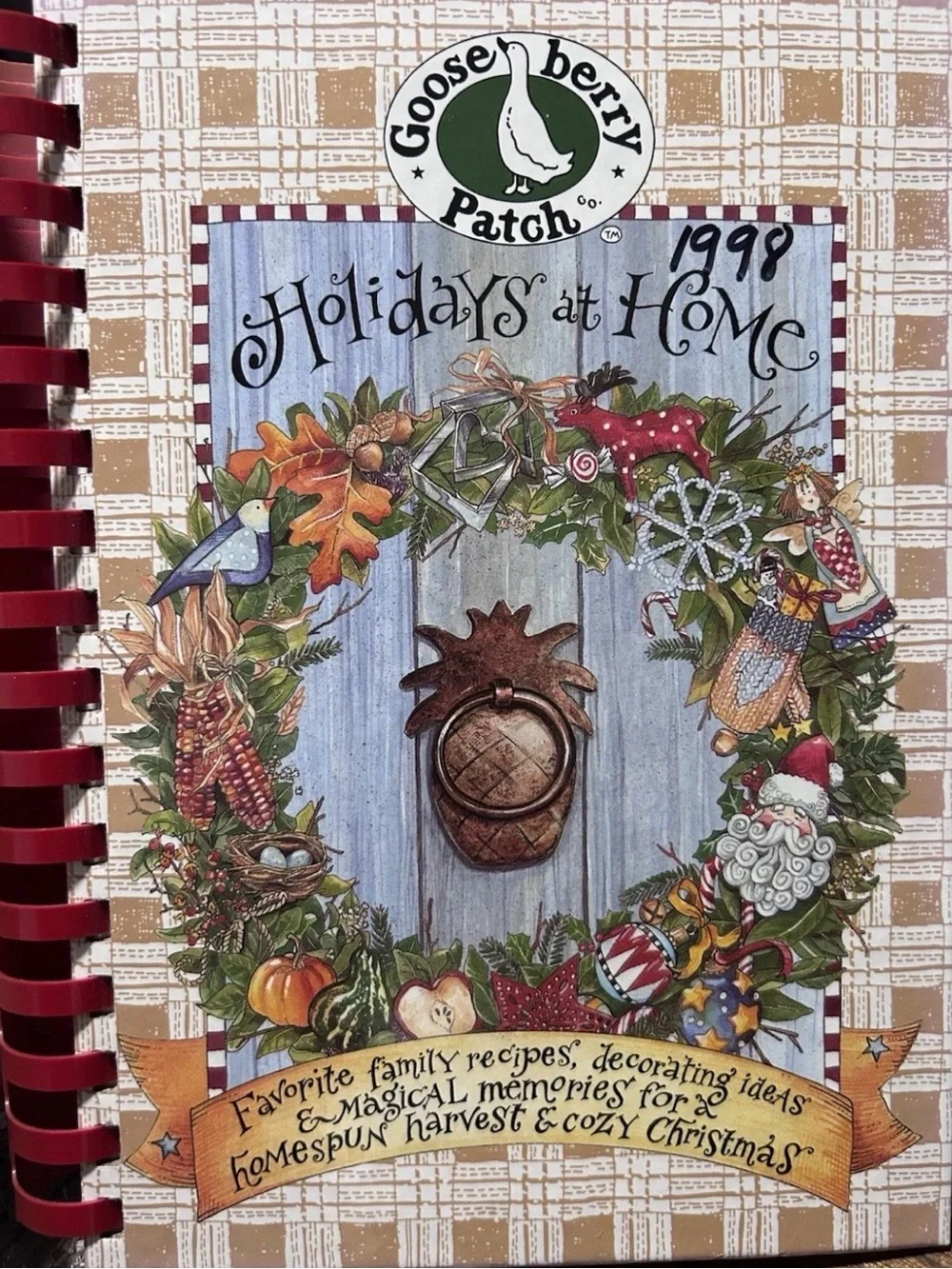 Lot of 2 Gooseberry Patch Cookbooks Celebrate Winter 1996 Holidays at Home 1998